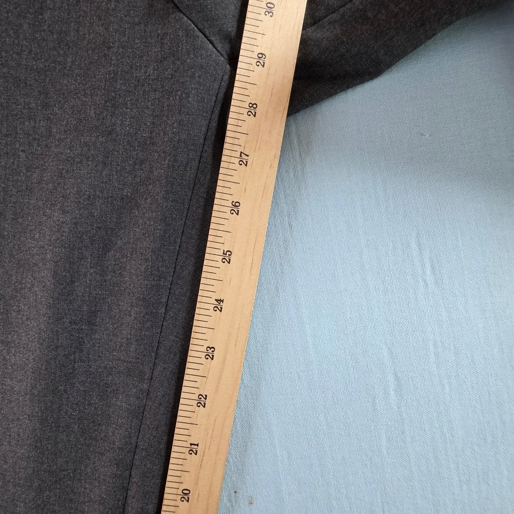 J.Ferrar Slim Fit Dress Pants Mens 34x30 Charcoal Gray Stretch Flat Front Trouse